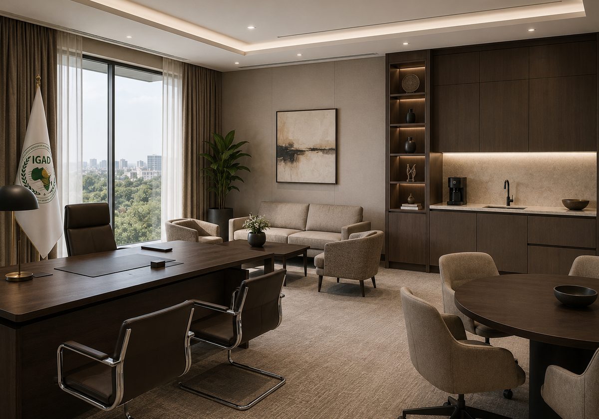 Office furniture manufactured and installed in Addis Ababa